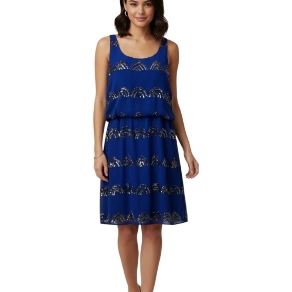 Romeo & Juliet Couture Rainbow Sequin Dress
